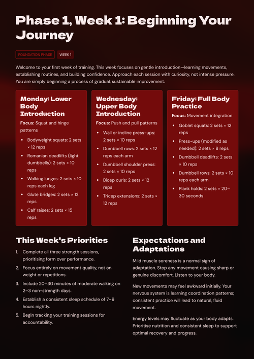 12-Week Strength & Wellness Transformation